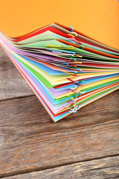 Stack of colored papers — Stock Photo, Image
