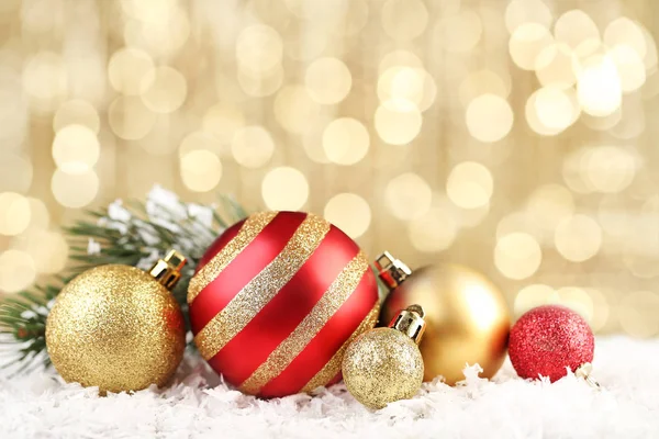 Christmas baubles on background — Stock Photo, Image