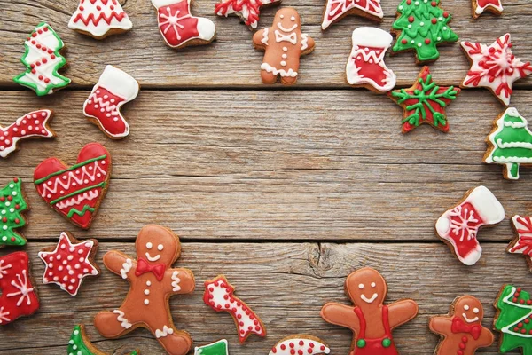 Christmas gingerbread cookies — Stock Photo, Image
