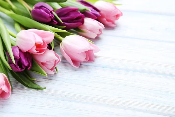 Bouquet of color tulips — Stock Photo, Image