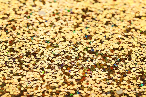 Latar belakang emas confetti — Stok Foto