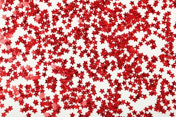 Confetti rossi lucidi — Foto Stock