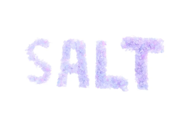 Надпись Соль Изолирована Белом Фоне — стоковое фото