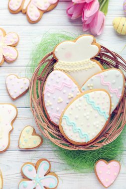 Paskalya kurabiye sepeti 