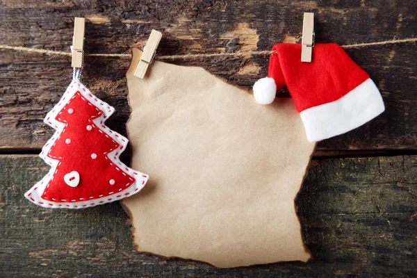 Kağıt boş levha ile Noel süsleri