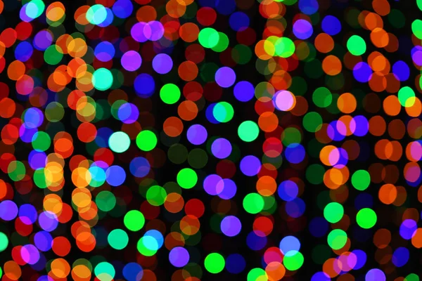 Fundo Luzes Bokeh Coloridas Abstratas — Fotografia de Stock