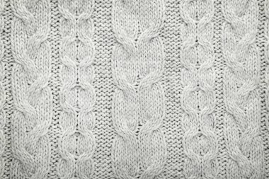 Örme kazak gri arka plan