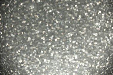 Güzel Gümüş Yıldız bokeh arka plan