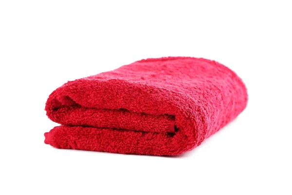 Красное полотенце изолировано — стоковое фото