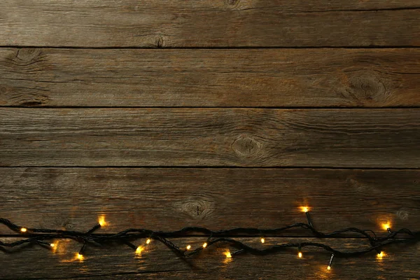 Christmas garland lights — Stock Photo, Image