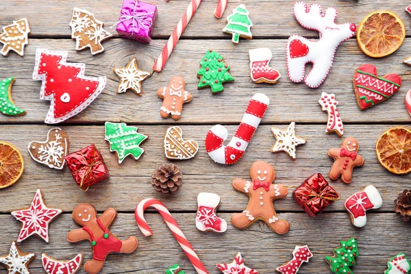 Christmas gingerbread cookies — Stock Photo, Image