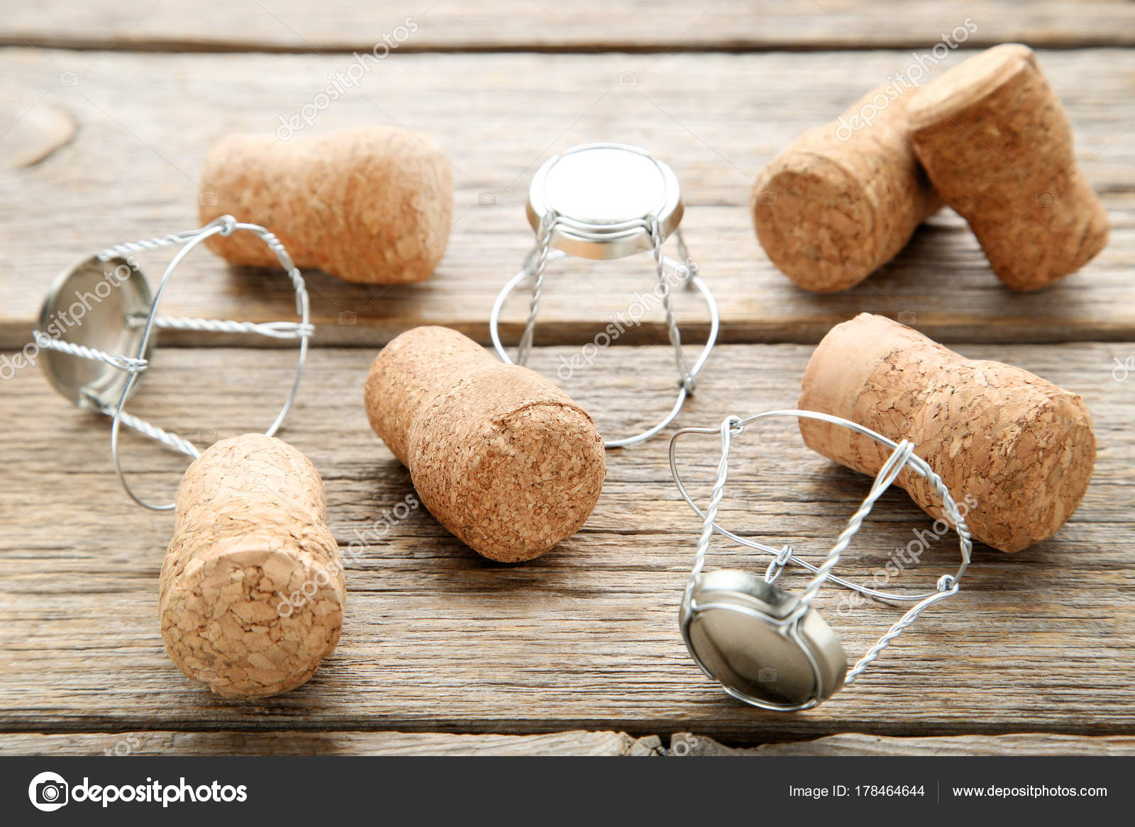Champagne corks with caps Stock Photo by ©5seconds 178464644