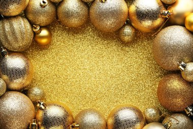 Altın christmas baubles