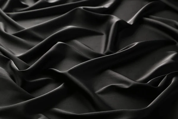 Background of black  fabric — Stock Photo, Image