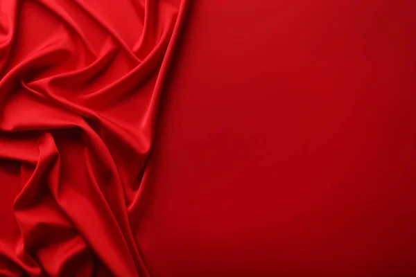 Background Red Satin Fabric — Stock Photo, Image