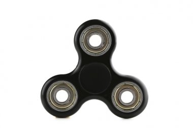 Beyaz izole spinner oyuncak kıpır