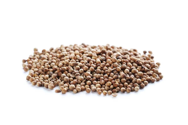 Semena Koriandru Izolovaných Bílém Pozadí — Stock fotografie