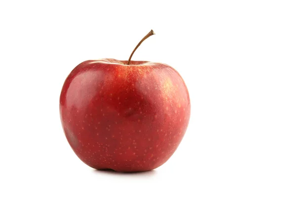 Pomme rouge sur blanc — Photo