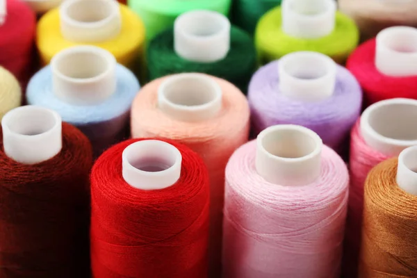 Background Colourful Thread Spools — Stock Photo, Image
