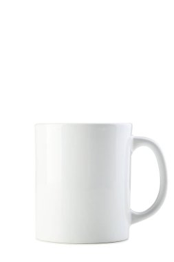 boş fincan beyaz arkaplanda izole