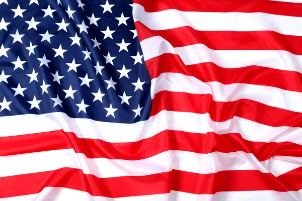 Bandeira Americana Fundo Close — Fotografia de Stock