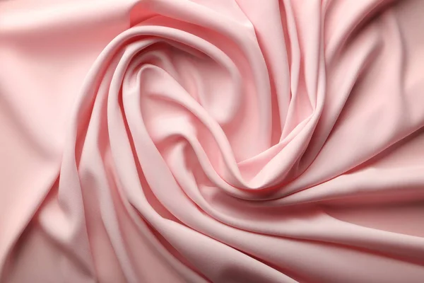 Hintergrund Aus Rosa Satin Stoff — Stockfoto