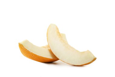 Beyaz bir arka plan üzerinde izole tatlı kavun