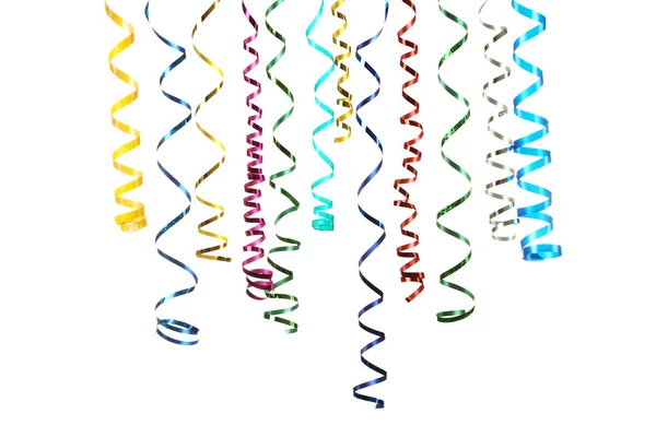Colorful ribbons isolated on white background — Stock Photo, Image