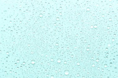 Mavi Arkaplanda Su Damlaları