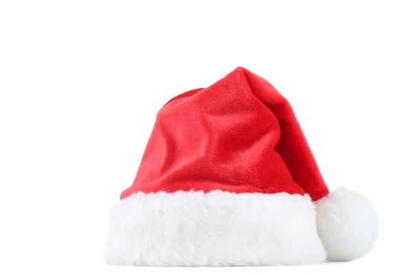 Cappello Santa Rosso Isolato Sfondo Bianco — Foto Stock