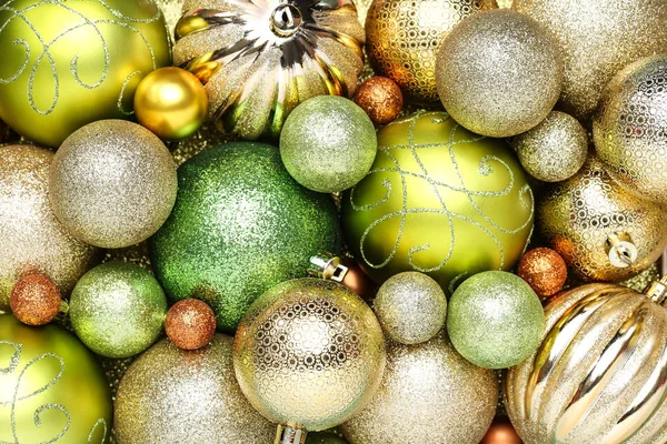 Fondo de adornos de Navidad coloridos — Foto de Stock