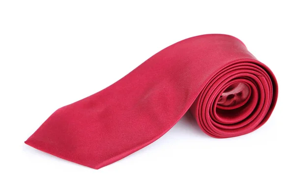 Corbata Roja Aislada Sobre Fondo Blanco — Foto de Stock