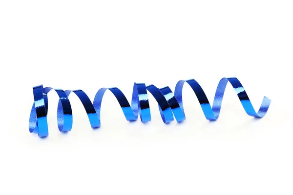 Fita azul isolada no fundo branco — Fotografia de Stock