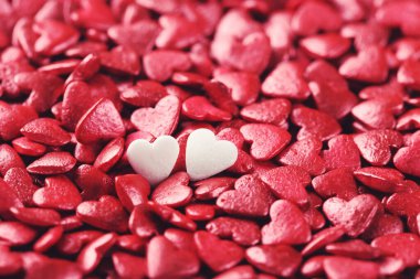 Kalp şeklinde serpintilerin arkaplanı