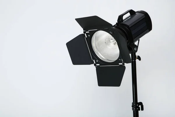 Studio Lighting Grey Background — Stock Photo, Image