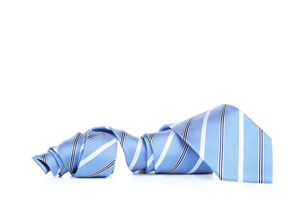 Cravatta Righe Isolata Sfondo Bianco — Foto Stock