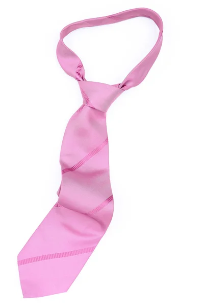 Corbata Rosa Aislada Sobre Fondo Blanco —  Fotos de Stock
