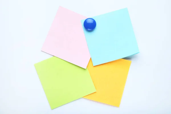 Note Adesive Carta Sfondo Bianco — Foto Stock