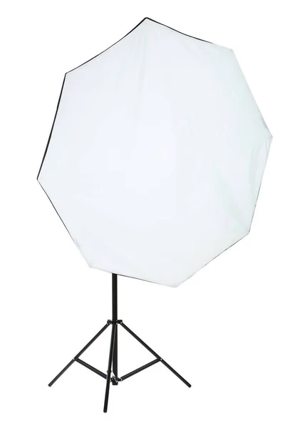 Beyaz arkaplanda izole edilmiş yumuşak kutulu stüdyo ışıklandırması — Stok fotoğraf