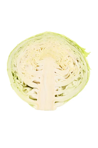 Ripe cabbage isolated on white background — Stock Photo, Image