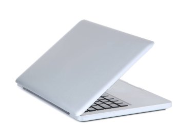 Dizüstü bilgisayar beyaz arkaplanda izole edildi