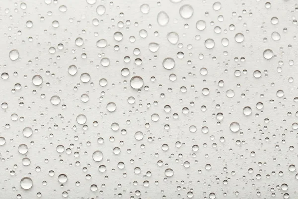 Gotas Agua Sobre Fondo Gris —  Fotos de Stock