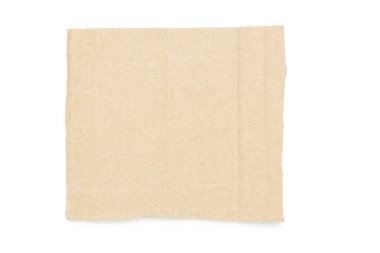 ?beyaz arkaplanda karton parçası izole edildi