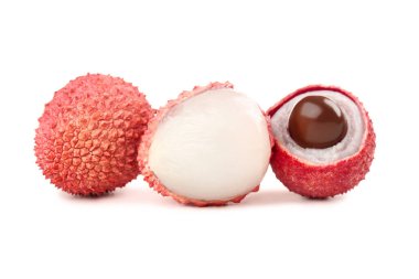 Lezzetli liçi beyaz arkaplanda izole