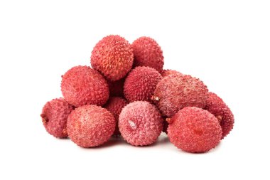 Lezzetli liçi beyaz arkaplanda izole