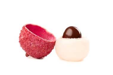 Lezzetli liçi beyaz arkaplanda izole