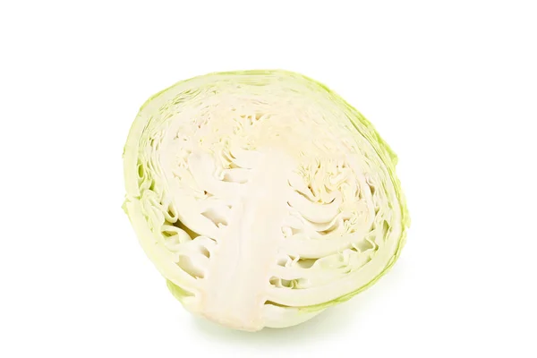 Ripe Cabbage Isolated White Background — Stock Photo, Image