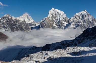 Gokyo Ri'den Cholatse menzil görünümü.