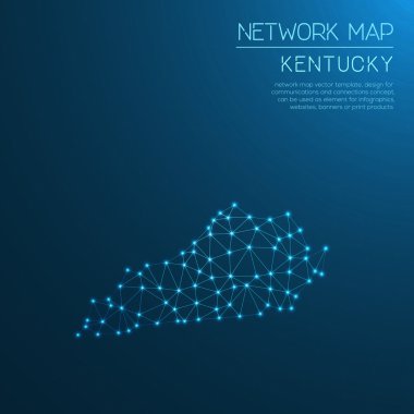 Kentucky ağ haritası.