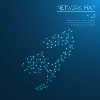 Fiji ağ haritası.